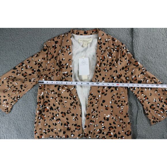 New Saltwater Luxe Womens Small Leopard Print Jacket Animal Print - Picture 10 of 12